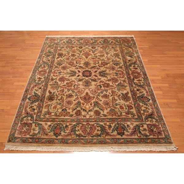 Hand Knotted Wool Indo Persian Area Rug 8 X10 8 X 10 Overstock 25558066