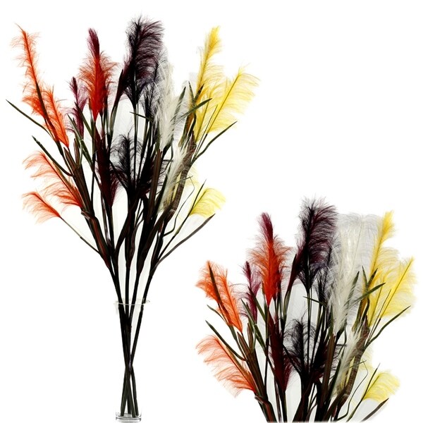 Essential Decor & Beyond BULRUSH BUNCH EN2625 - Orange/Yellow - 54 x 5 x 5