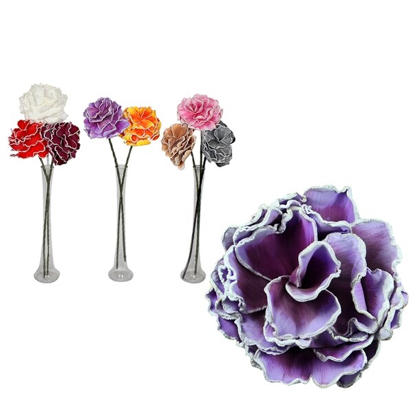 Essential Decor & Beyond 8pc. Artificial Flower Stem EN40708 - Pink/White - 33.86 x 5 x 5