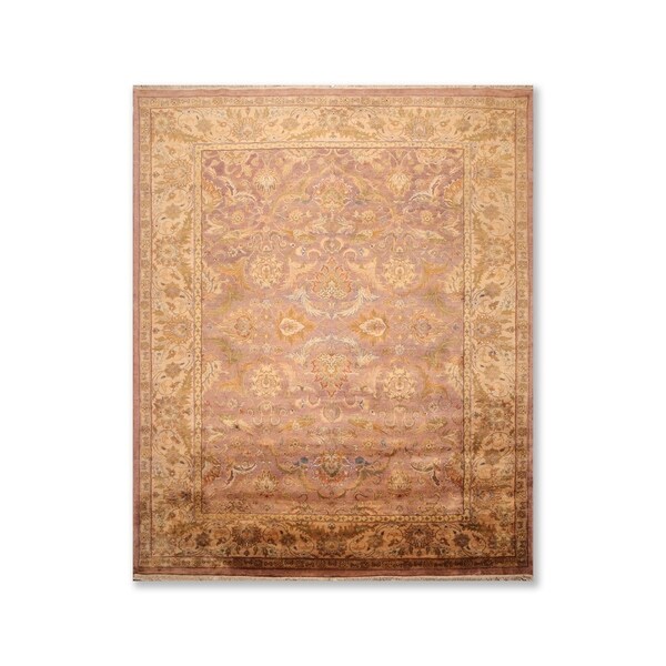 Hand Knotted Wool Persian Oriental Area Rug (8'9"x11'10") - 8'9" x 11'10"