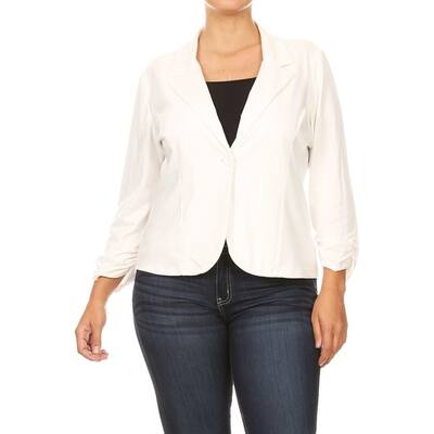Buy Off White Women S Plus Size Blazers Jackets Sale Online At