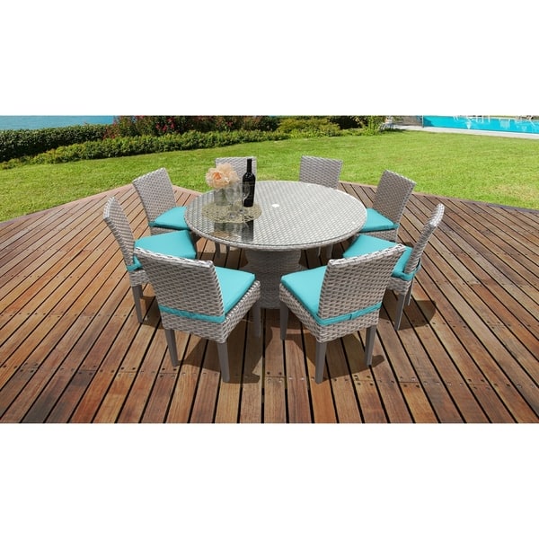 Shop Florence 60 Inch Outdoor Patio Dining Table With 8 Armless