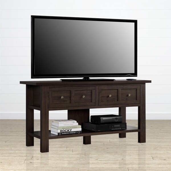 Ameriwood Home Pillars Cherry Apothecary TV Stand for TVs up to 55 inches