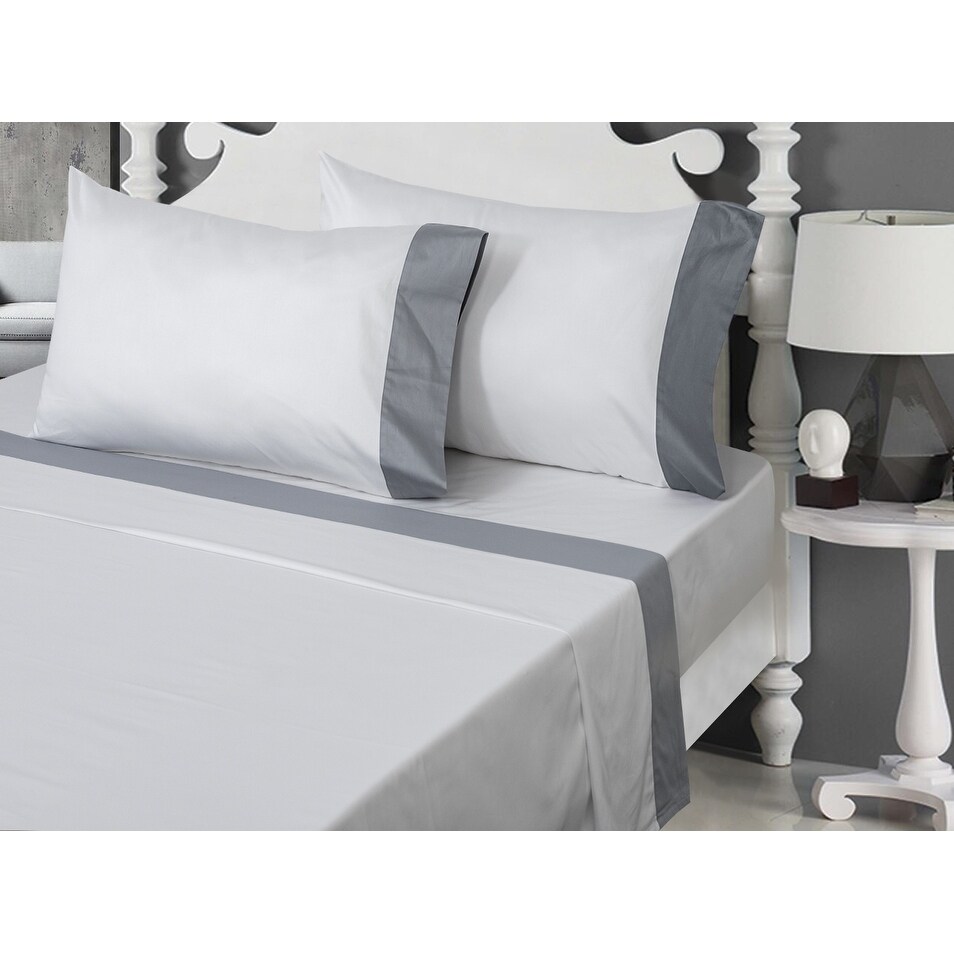400 Thread Count 100 Egyptian Cotton Bed Sheet Set On Sale Overstock 25559902