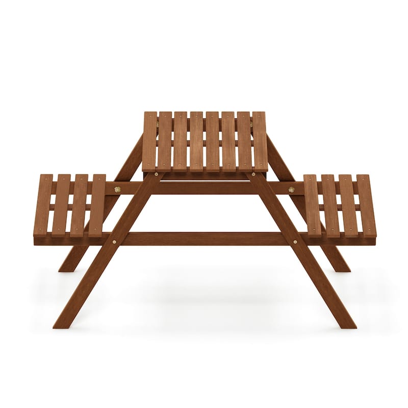 Ormond Hardwood Kids Picnic Table and Chair Set in Teak Oil by Havenside Home