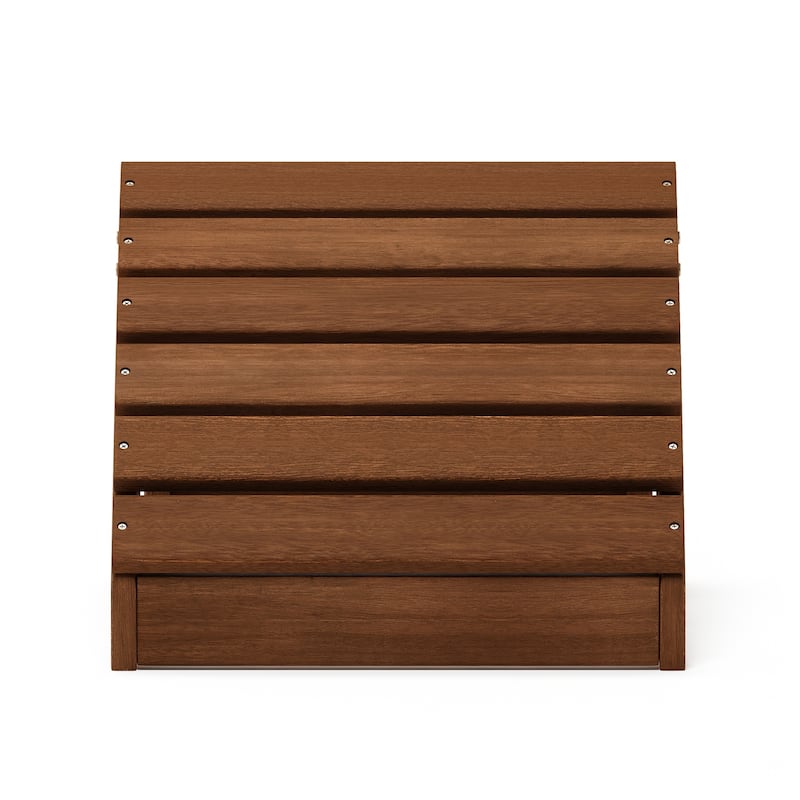 Ormond Small Hardwood Adirondack Footstool in Teak Oil by Havenside Home