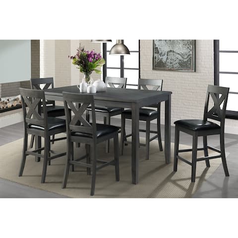 Picket House Furnishings Alexa 7-piece Grey Counter-height Dining Set