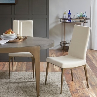 Madison Park Callaway Cream Dining Side Chairs (Set of 2) - 17.5"w x 23.5"d x 38"h