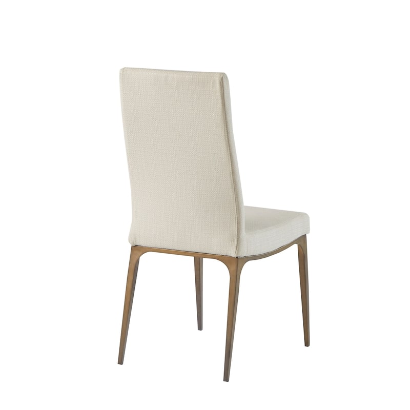 Madison Park Callaway Cream Dining Side Chairs (Set of 2) - 17.5"w x 23.5"d x 38"h