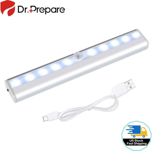 Shop Motion Sensor Light 10 Led Usb Rechargeable Portable Cabinet