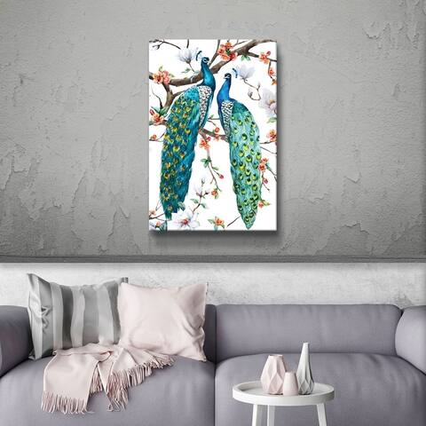 ArtWall 'Paradise Birds I' Gallery Wrapped Canvas