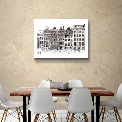 ArtWall 'Amsterdam II' Gallery Wrapped Canvas