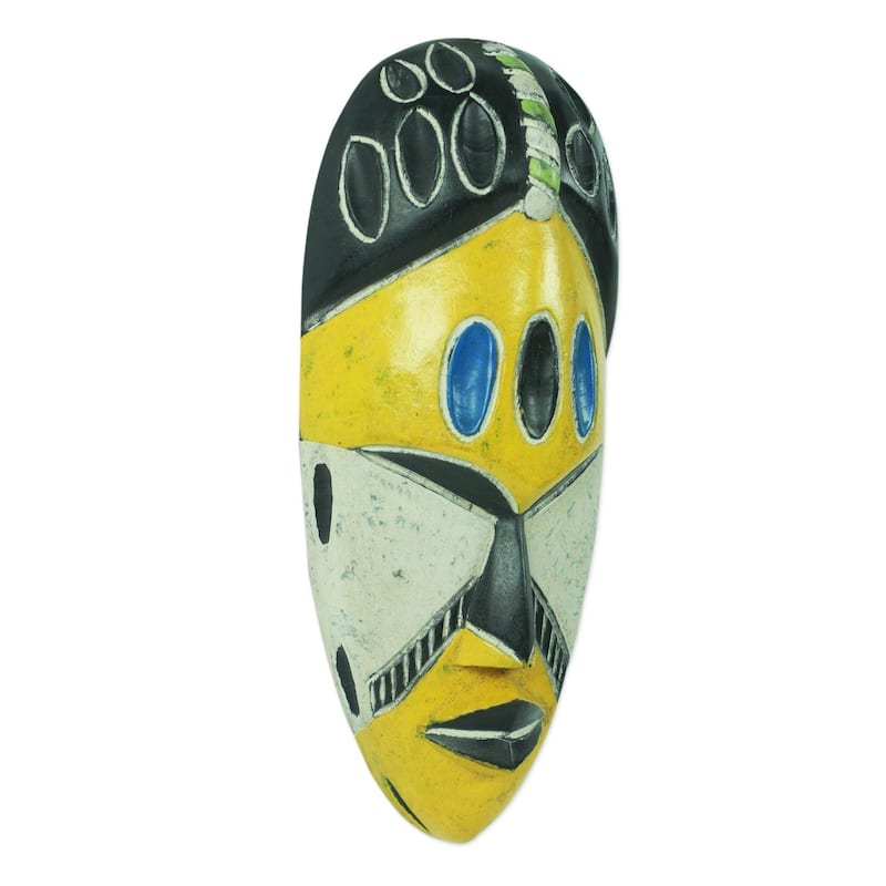 Handmade Gold Coast African Mask (Ghana)