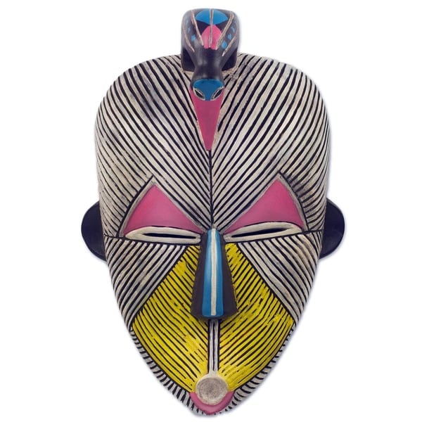 Handmade Songye Kwifibe I African Wood Mask (Ghana)