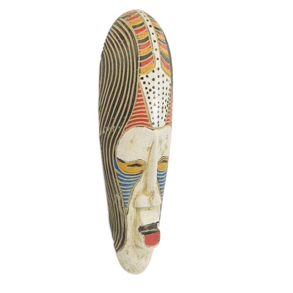 Shop Handmade Ajala African Wood Mask Ghana On Sale Free