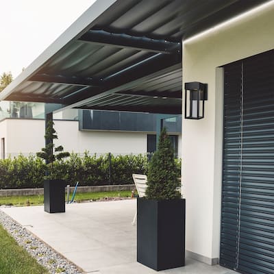 Bowie Integrated LED Matte Black Outdoor Indoor Wall Sconce