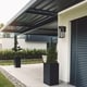 preview thumbnail 1 of 5, Bowie Integrated LED Matte Black Outdoor Indoor Wall Sconce