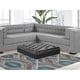 preview thumbnail 5 of 34, Chic Home Remi Square Tufted Faux Leather/Acrylic Ottoman
