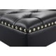 preview thumbnail 29 of 34, Chic Home Remi Square Tufted Faux Leather/Acrylic Ottoman