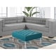 preview thumbnail 3 of 34, Chic Home Remi Square Tufted Faux Leather/Acrylic Ottoman