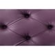 preview thumbnail 15 of 34, Chic Home Remi Square Tufted Faux Leather/Acrylic Ottoman