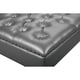 preview thumbnail 35 of 34, Chic Home Remi Square Tufted Faux Leather/Acrylic Ottoman