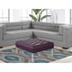 preview thumbnail 2 of 34, Chic Home Remi Square Tufted Faux Leather/Acrylic Ottoman