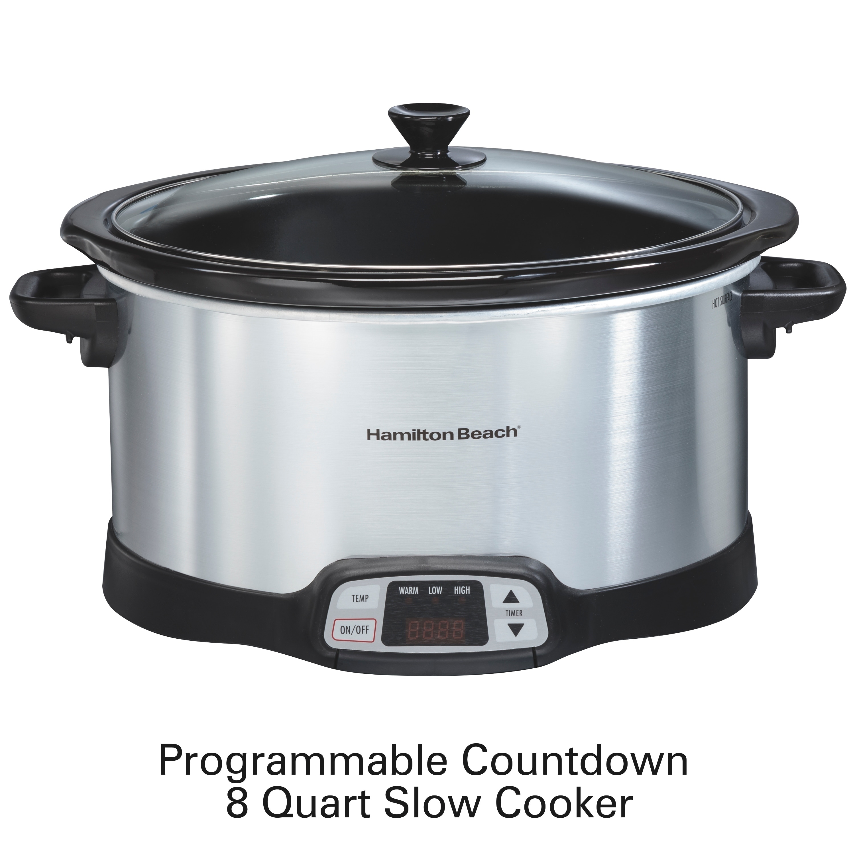 8.5-Quart Programmable Slow Cooker, Larger than 8 Quart, More Practical  than 10 Quart, with Digital Countdown Timer 