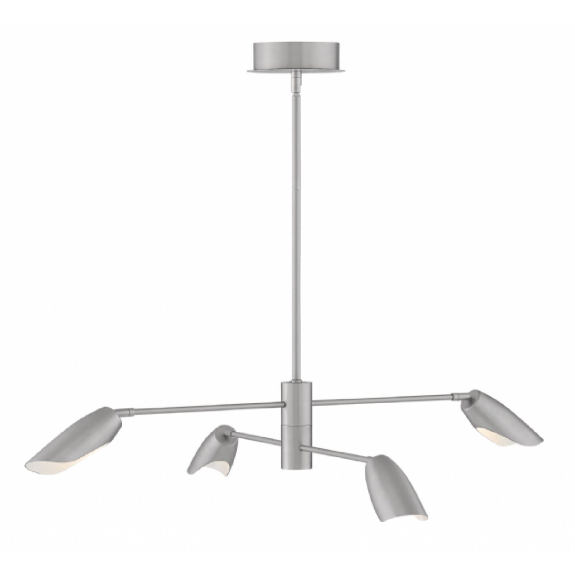 Fredrick Ramond Bowery 4-Light Chandelier in Brushed Nickel - Chandeliers For Bedrooms by Overstock.com