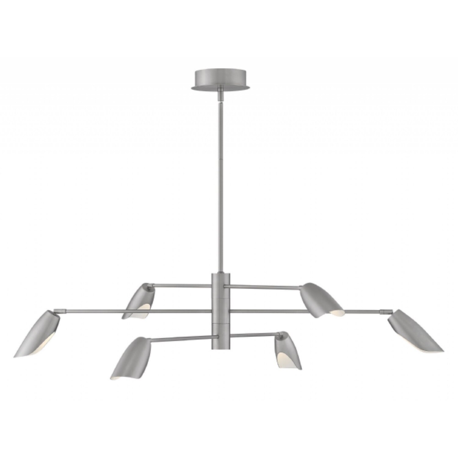Fredrick Ramond Bowery 6-Light Chandelier in Brushed Nickel - Chandeliers For Bedrooms by Overstock.com