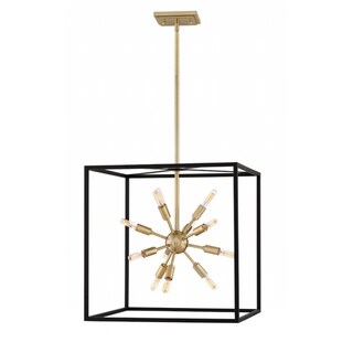 Hinkley Aros 12-Light Chandelier in Black