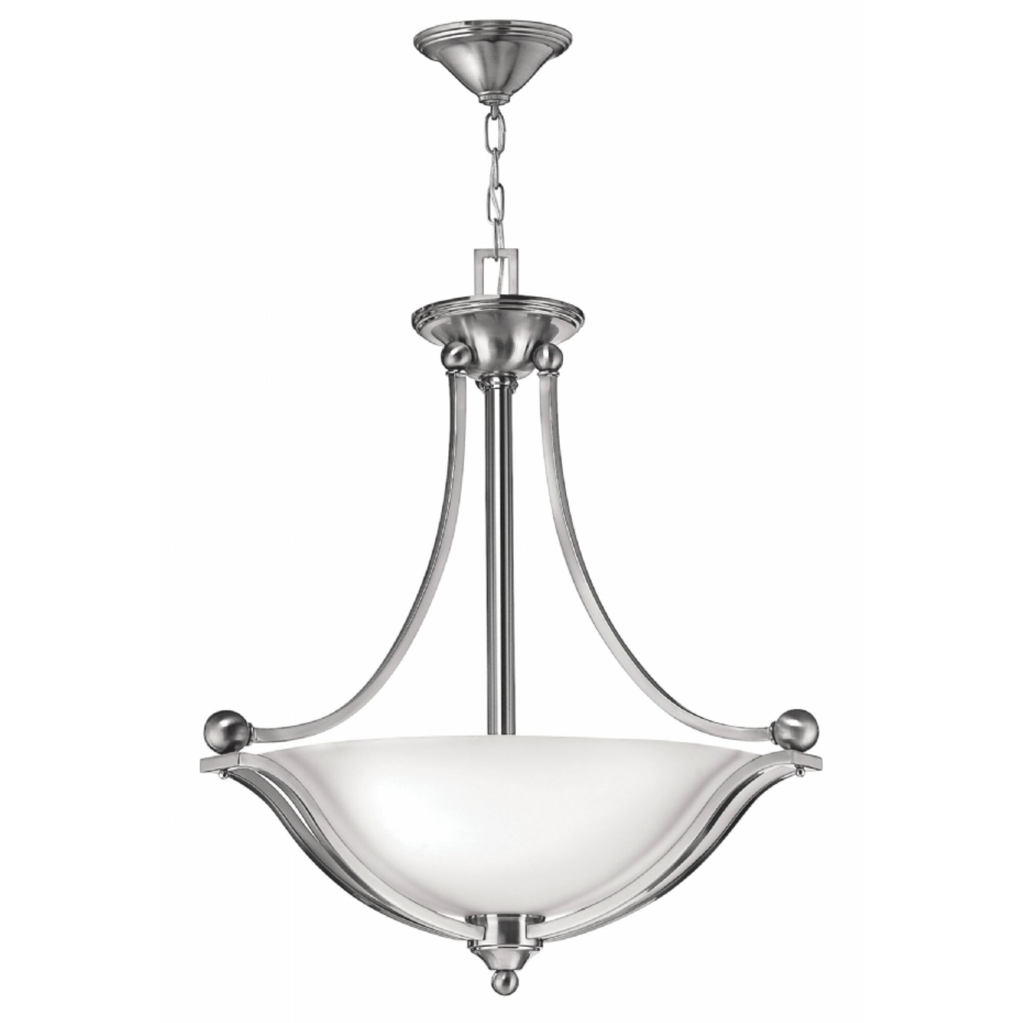 Hinkley Bolla LED Chandelier in Brushed Nickel - Chandeliers For Bedrooms by Overstock.com