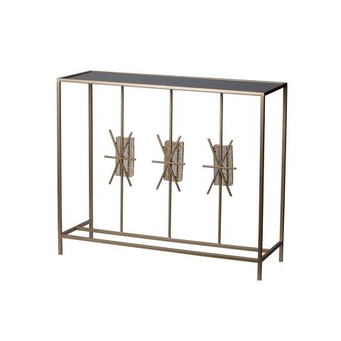 Modern Chic Champagne Console Table