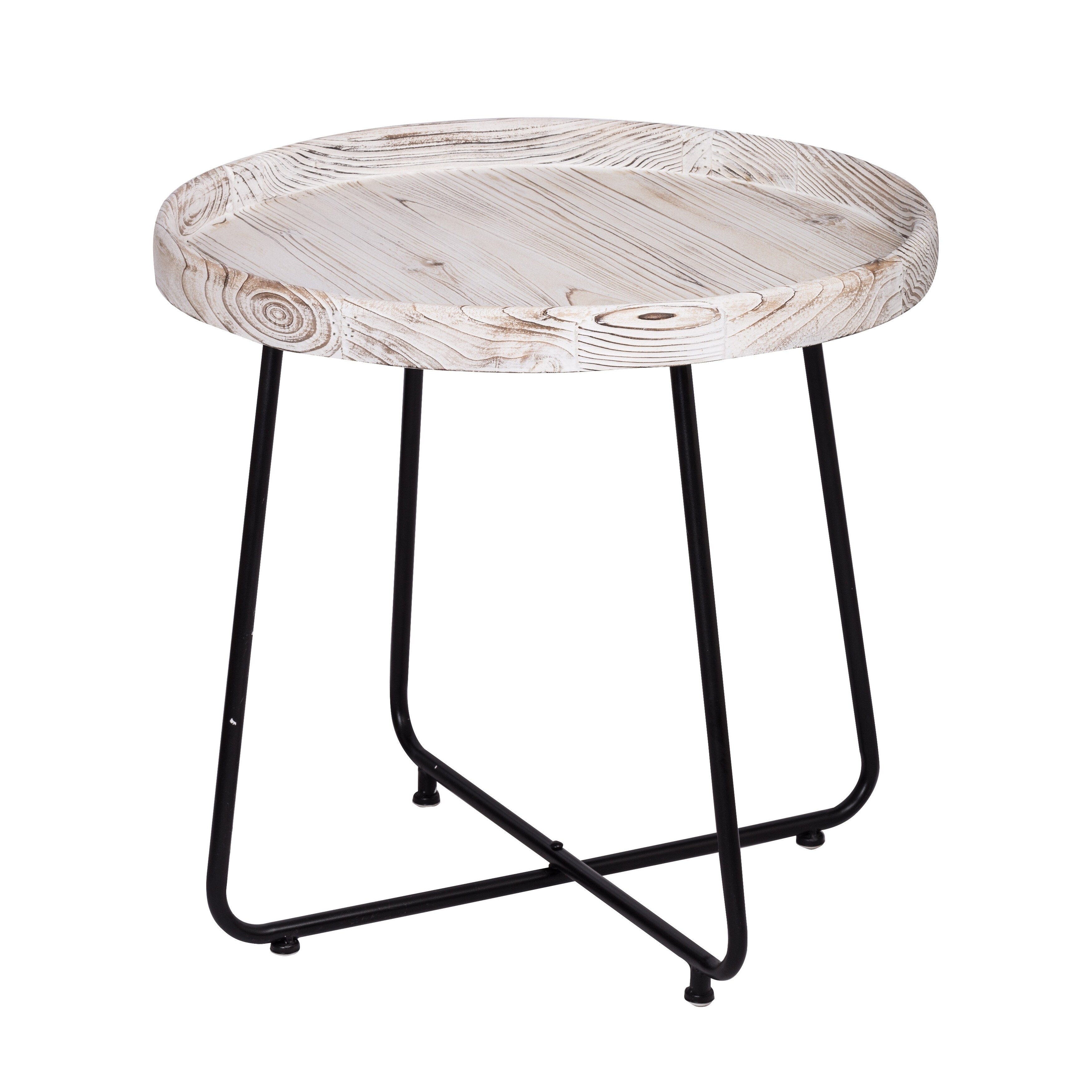Shop The Gray Barn Bonfire Glade Rustic Whitewash And Black Side