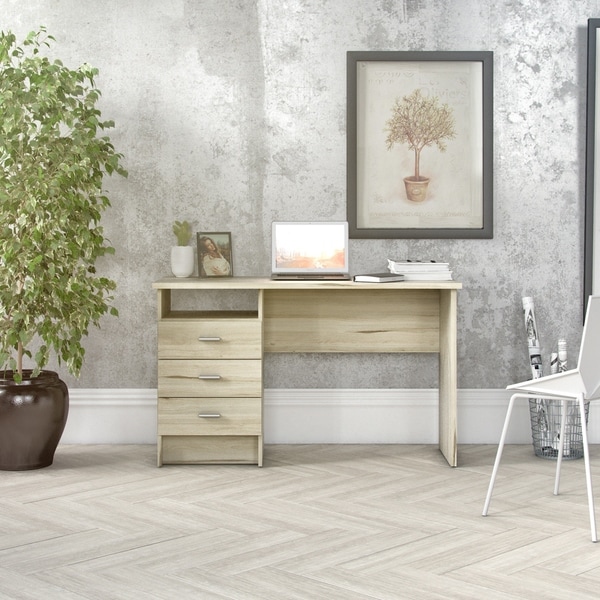 Porch & Den Skylar 3-drawer Desk with Cord Management