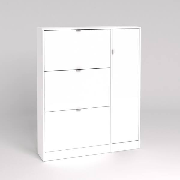 Shop Bright Shoe Cabinet With 3 Flap Doors And 1 Door Free