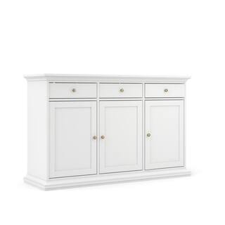 White Buffets Sideboards China Cabinets Online At Sonoma White Sideboard With 3 Door And Drawer