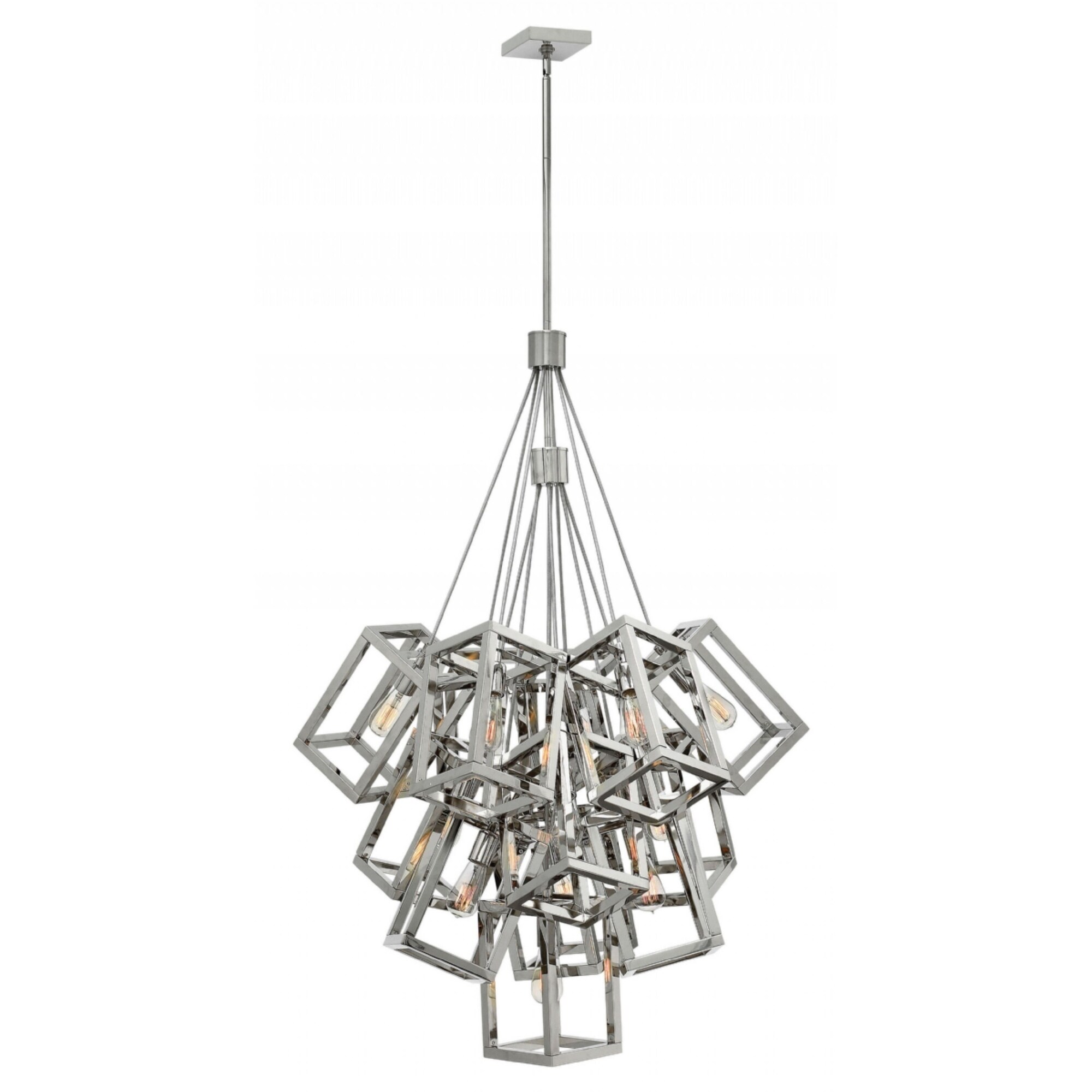 Fredrick Ramond Ensemble 13-Light Chandelier in Polished Nickel - Chandeliers For Bedrooms by Overstock.com