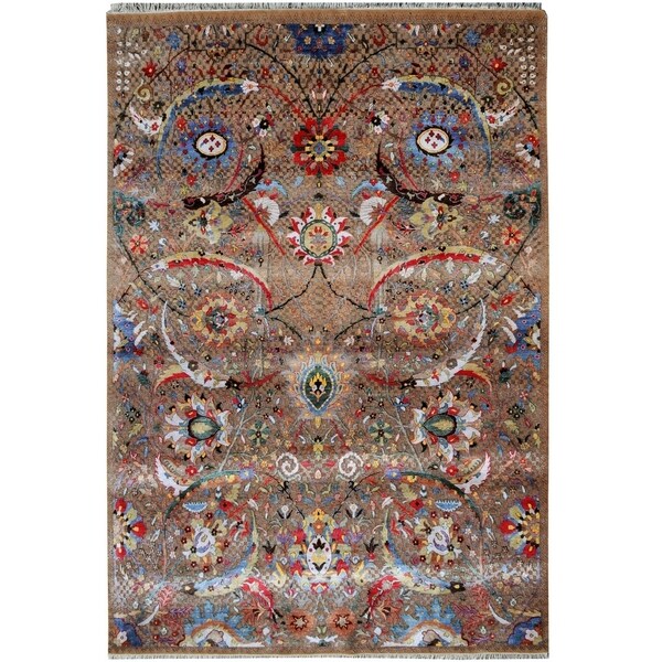 Handmade Khotan Wool Rug (India) - 8'7 x 12'