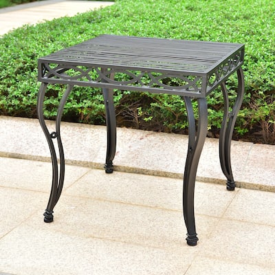 Segovia Iron Outdoor End Table