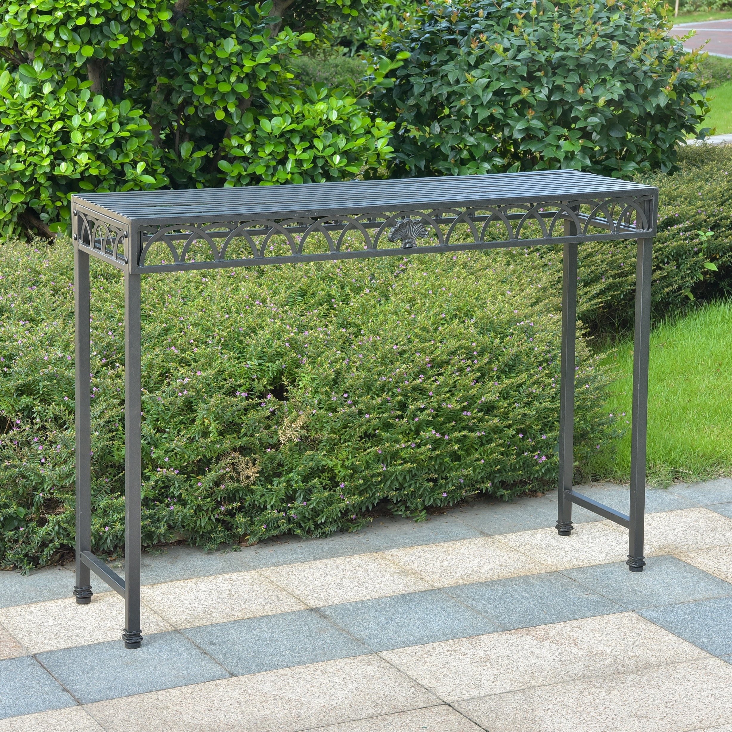 Outdoor Console Table Metal - Shop metal console table at horchow, and
