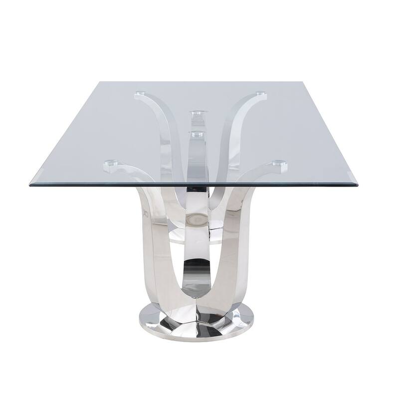 Somette Amelia Double Pedestal 5-Piece Dining Set