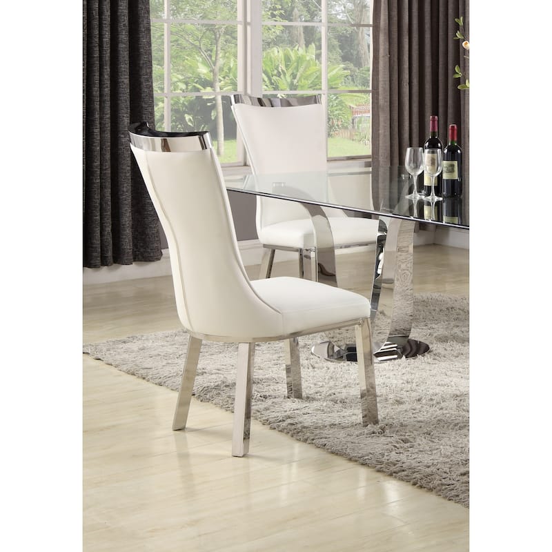 Somette Amelia Double Pedestal 5-Piece Dining Set