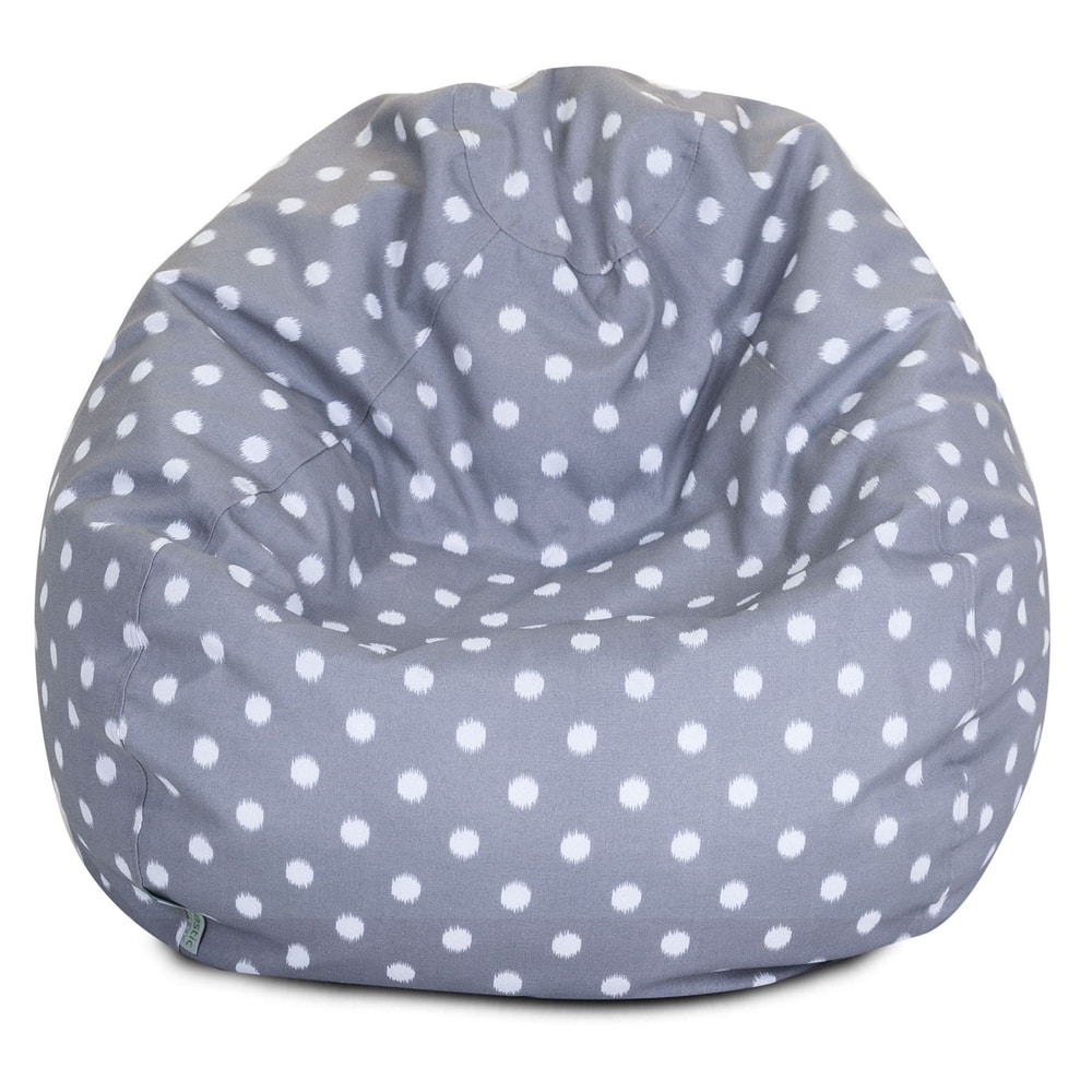 Majestic Home Goods Ikat dot Classic Bean Bag Chair Small/Large