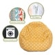 preview thumbnail 11 of 15, Majestic Home Goods Ikat dot Classic Bean Bag Chair Small/Large