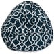 preview thumbnail 8 of 23, Majestic Home Goods Athens Classic Bean Bag Chair Small/Large Large - Navy