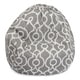 preview thumbnail 14 of 23, Majestic Home Goods Athens Classic Bean Bag Chair Small/Large Small - Gray