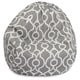 preview thumbnail 2 of 23, Majestic Home Goods Athens Classic Bean Bag Chair Small/Large Large - Gray