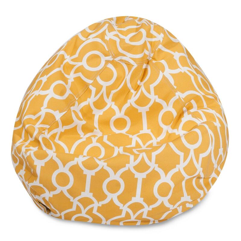 Majestic Home Goods Athens Classic Bean Bag Chair Small/Large - Small - Citrus