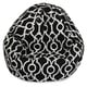 preview thumbnail 10 of 23, Majestic Home Goods Athens Classic Bean Bag Chair Small/Large Large - Black